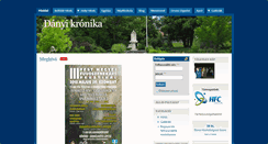 Desktop Screenshot of danyikronika.hu